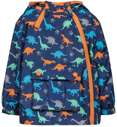 Куртка для мальчика Темно-синяя с рисунком динозавры Barkito