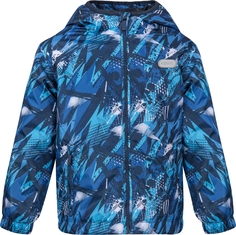 Куртка утепленная для мальчика синяя с рисунком Barkito