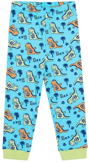 Пижама для мальчика (фуфайка и брюки) Сновидения, цвет голубой с рисунком Barkito