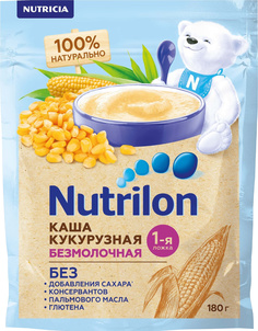 Каша безмолочная кукурузная с 5 мес. 180 г Nutrilon