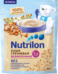 Каша безмолочная гречневая с 4 мес. 180 г Nutrilon