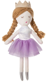 Мягкая игрушка Кукла Принцесса сиреневая Мир детства