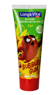 Зубная паста-гель Angry Birds. Bubble Gum Longa Vita