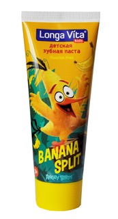 Зубная паста-гель Angry Birds. Banana Split Longa Vita