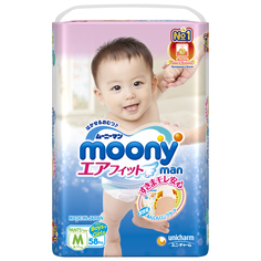 Подгузники М (6-10кг) 58 шт. Moony man