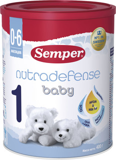 Молочная смесь Semper Baby Nutradefense 1 (0-6 месяцев) 400 г