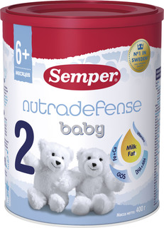 Молочная смесь Semper Baby Nutradefense 2 (с 6 месяцев) 400 г