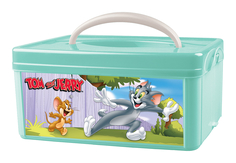 Ящик для игрушек С ручкой зеленый, 3 л Tom&Jerry