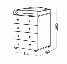 Комоды для детей 70006 СКВ Компани