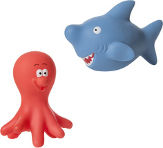 Детские игрушки для ванной Осьминог и акула КУРНОСИКИ