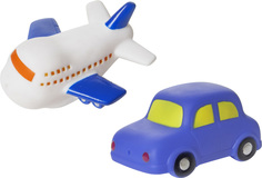 Детские игрушки для ванной Машинка и самолет КУРНОСИКИ