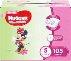 Подгузники Ultra Comfort для девочек 5 (12-22 кг) 105 шт. Huggies