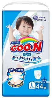 Трусики для мальчиков L (9-14 кг) 44 шт. Goon.