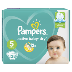 Подгузники Pampers Active Baby-Dry 5 (11-16 кг) 38 шт