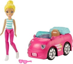 Игровой набор Автомобиль и кукла В движении Barbie