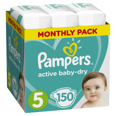 Подгузники Active Baby-Dry 5 (11-16 кг) 150 шт. Procter & Gamble