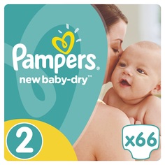 Подгузники New Baby-Dry 2 (3-6кг) 66 шт. Procter & Gamble