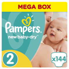 Подгузники New Baby-Dry 2 (3-6 кг) 144 шт. Procter & Gamble