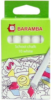 Мелки Baramba белые 10 шт.