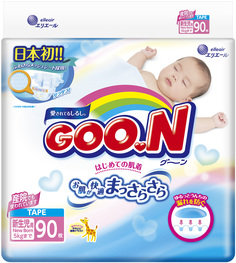 Подгузники (0-5 кг) 90 шт Goon.