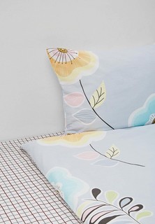 Постельное белье Евро Sulyan home textile "ЦВЕТОЧНЫЕ ОБЛАКА"