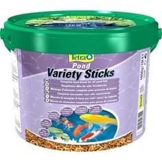 Корм Tetra Pond Variety Sticks Complete Food Blend for All Pond Fish смесь трёх видов палочек для прудовых рыб 25л