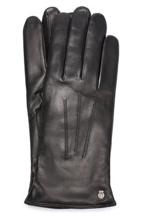Кожаные перчатки с подкладкой из смеси шерсти и кашемира