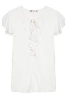 Белая блузка с оборками Betty Barclay