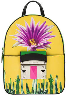 Рюкзак Кожаный рюкзак с цветочным принтом Cromia