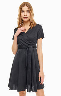 Платье Черное хлопковое платье с расклешенной юбкой More & More