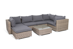 Лаунж зона лунго (outdoor) коричневый 4 Si S