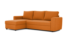 Угловой диван-кровать marble (myfurnish) оранжевый 243x83x152 см.