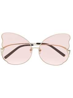 Linda Farrow Gallery солнцезащитные очки в оправе бабочка