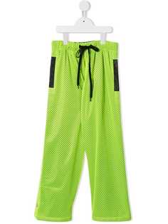 Natasha Zinko Kids спортивные брюки с сетчатыми вставками