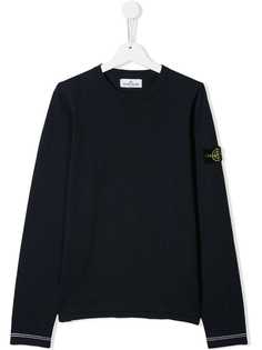 Stone Island Junior трикотажный джемпер с логотипом