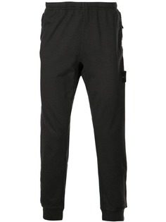 Stone Island спортивные брюки с нашивкой-логотипом