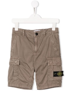 Stone Island Junior шорты с карманами карго
