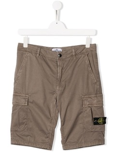Stone Island Junior шорты карго с логотипом