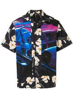 Nº21 рубашка с гавайским узором