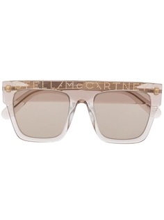 Stella McCartney Eyewear солнцезащитные очки оверсайз в оправе с заклепками