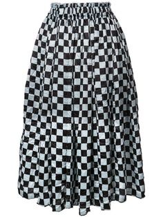 Comme Des Garçons юбка миди в клетку