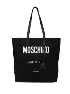 Moschino сумка-тоут с контрастным логотипом