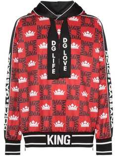 Dolce & Gabbana худи с логотипом и молнией