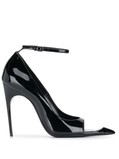 Saint Laurent туфли-лодочки Edwige с открытым носком