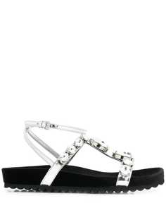 Miu Miu декорированные сандалии