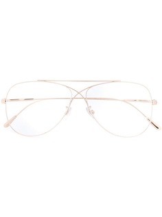 Tom Ford Eyewear очки-авиаторы с перекрестным мостом