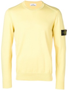 Stone Island толстовка с нашивкой-логотипом