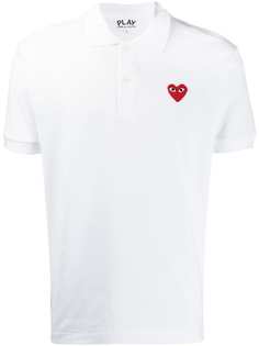 Comme Des Garçons Play рубашка-поло с логотипом на груди