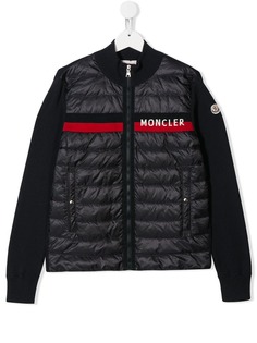 Moncler Kids куртка с пуховыми вставками