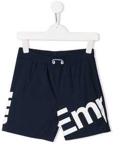 Emporio Armani Kids спортивные шорты с логотипом